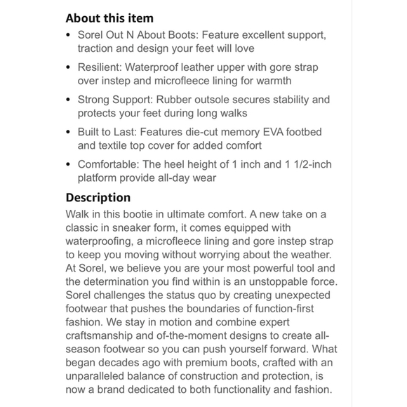 NWT Sorel Women's Out N About Plus Mid Boot Rain Waterproof Green Camo Size 7 - Picture 13 of 13